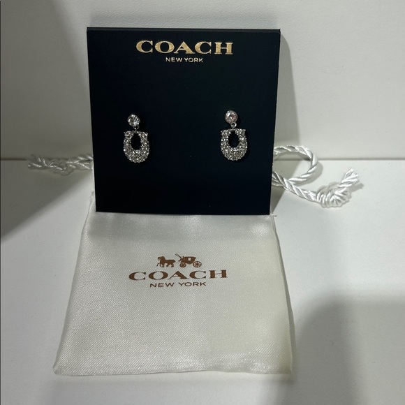 Coach Silver Signature Pavé Earrings
NWT Dust bag included - Picture 3 of 5